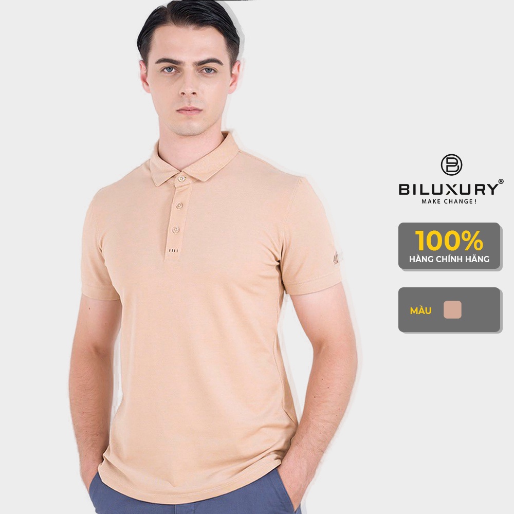 Áo polo nam Biman by Biluxury thun ngắn tay có cổ trẻ trung lịch lãm co giãn tốt 5APCB003BEV