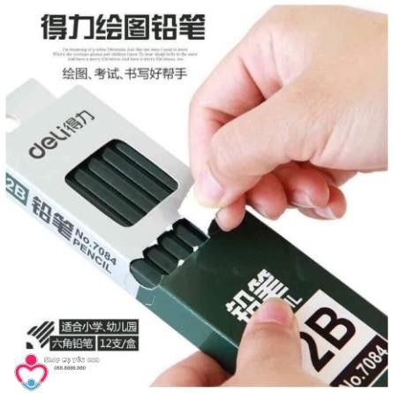 BÚT CHÌ DELI  2B 4B 6B hàng đẹp cho bé tập vẽ tập viết
