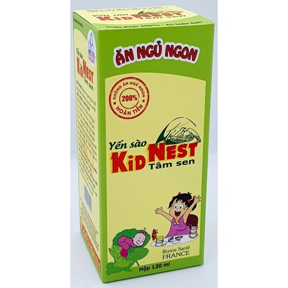 SIRO YẾN SÀO KID NEST TÂM SEN - SIRO ĂN NGỦ NGON GOD HEALTH 120ML - KHÔNG TEM 5K
