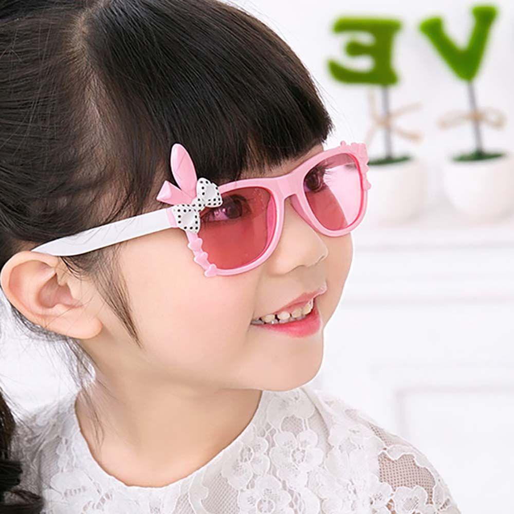 Kính Râm Gọng Tròn Họa Tiết Tai Thỏ Dễ Thương Thời Trang Mùa Hè Cho Bé WMES15H
