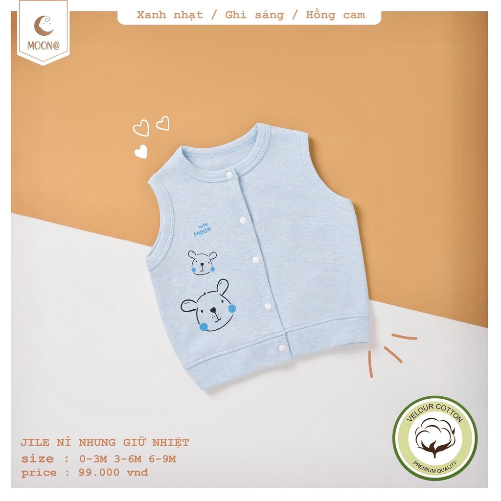 Áo gile họa tiết đáng yêu cho bé