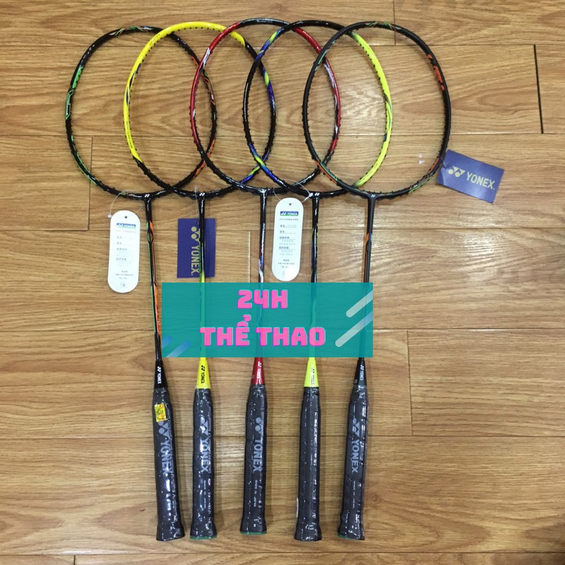 Vợt tập cầu lông Yonex thể thao 100% Khung Carbon căng cước đến 10,5kg.Tặng (Cước+ Quấn cán vợt) màu ngẫu nhiên