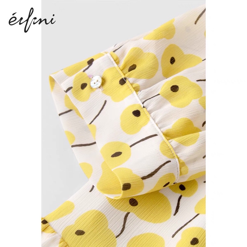 Đầm hoa vàng Eifini