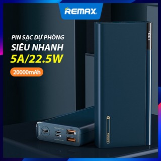 ⚡Sạc Dự Phòng 20000mah Remax RPP-108 Nhiều Cổng Sạc, Sạc Nhanh 2 Chiều 5A/22.5W/QC3.0/PD3.0, Pin Polymer An Toàn