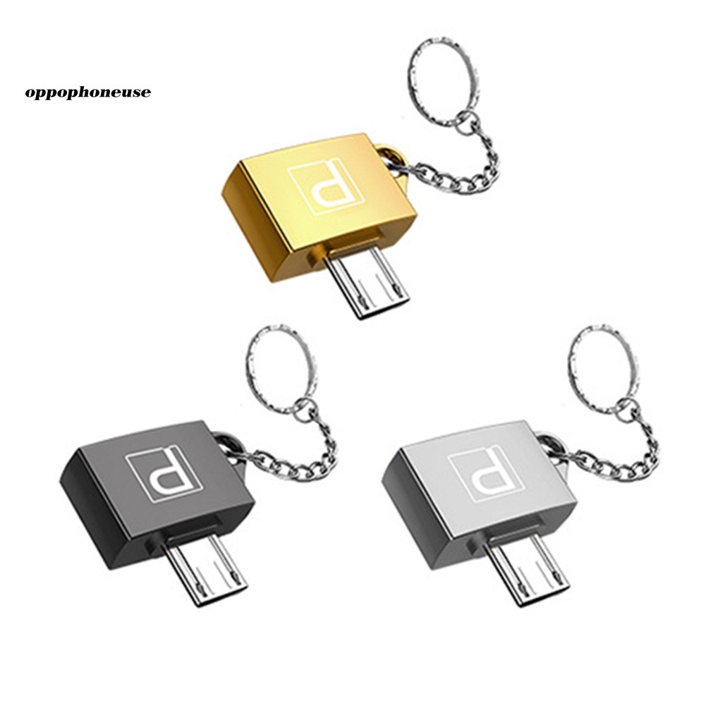 【OPHE】Mini Metal OTG Micro USB to USB 2.0 Adapter Convert Connector for Android Phone