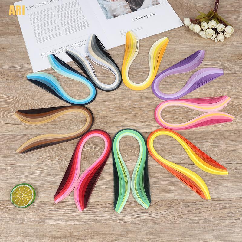 Bộ 100 Bông Hoa Giấy Cuộn 3mm 39cm