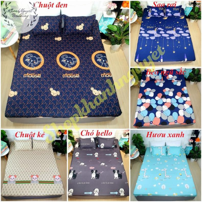 Ga Gối HCM Bộ drap ga gối poly cotton m6/m8 ( được chọn mẫu)