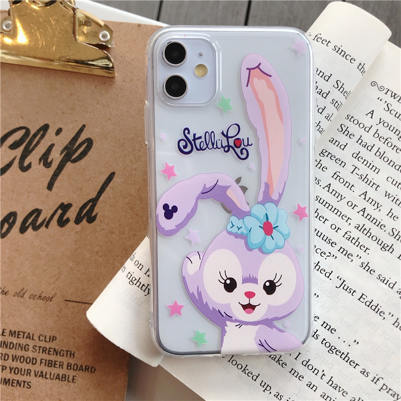 Ốp điện thoại dẻo họa tiết thỏ Stella Lou hoạt hình cho iPhone 6 6s 7 8 Plus X XS XR XSMAX 11 Pro Max | BigBuy360 - bigbuy360.vn
