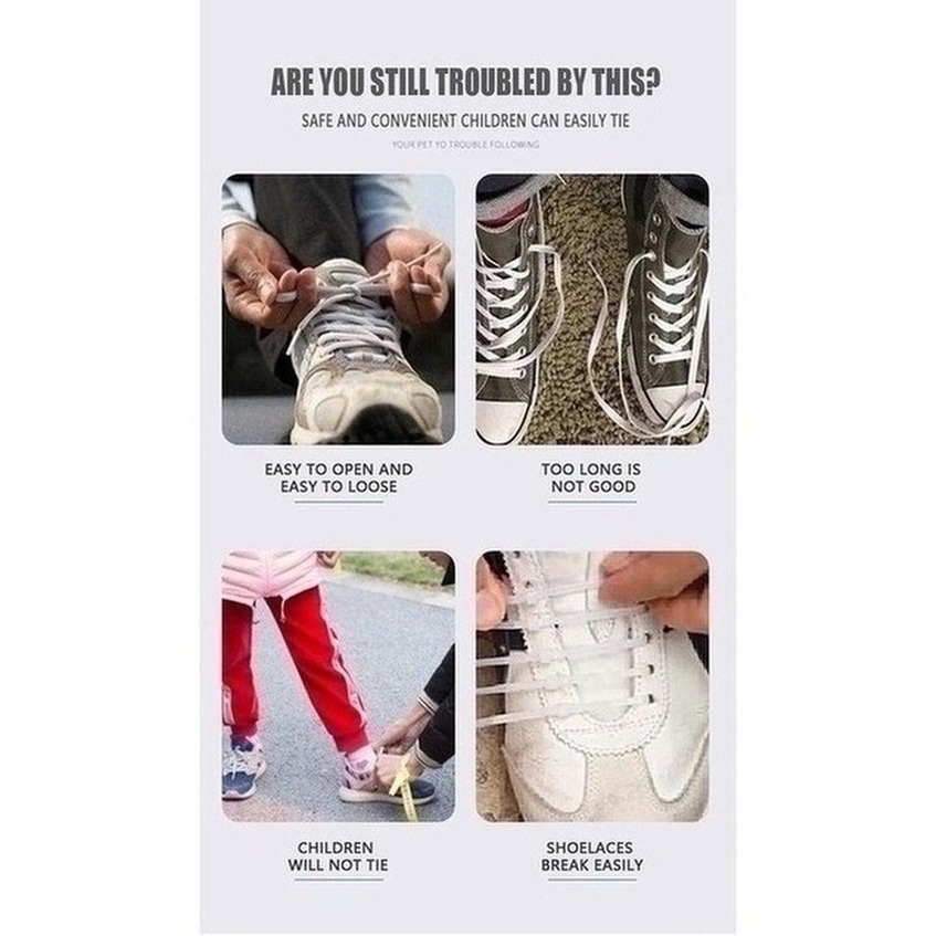 1 Cặp Dây Giày Cao Su Co Giãn Có Khóa Kim Loại Nhiều Màu Sắc 2022