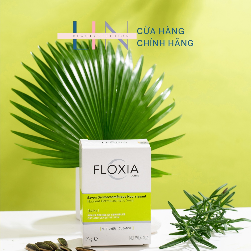 FLOXIA NUTRIENT DERMOCOSMETIC SOAP  xà phòng làm sạch cho da chàm, da khô, làm dịu, dưỡng ẩm và phục hồi da 100g