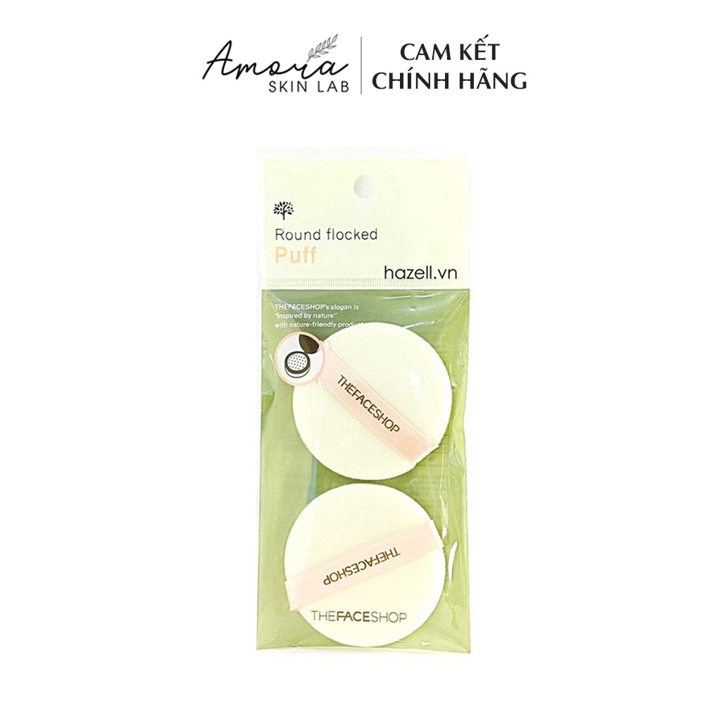 Bông phấn phủ (2 miếng) Hàn Quốc - Amora Skinlab