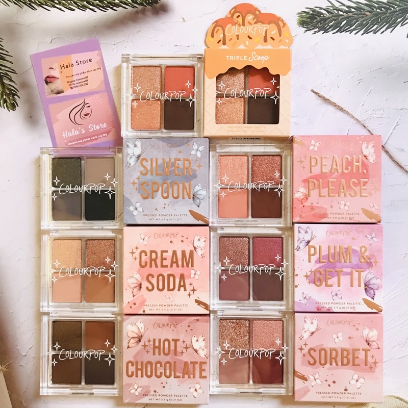 Bảng phấn mắt trang điểm 4 ô Colourpop Eye Shadow Palettes - *Khách vui lòng đọc kỹ mô tả sản phẩm ạ*