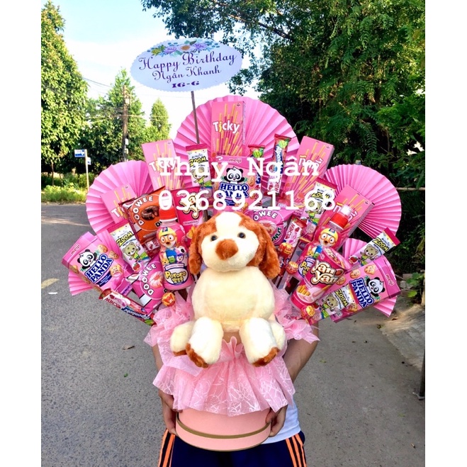 ⚡️Bó hoa bánh kẹo tặng bé,tặng sinh nhật,ngày lễ đẹp chất lượng
