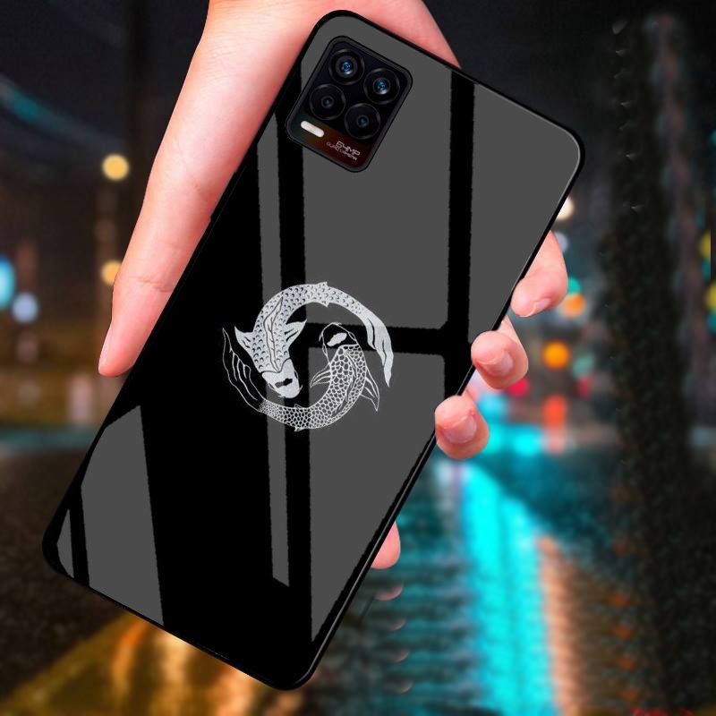 Ốp Lưng REALME 8, REALME 8 PRO Mặt Kính Cường Lực Cao Cấp Thiết Kế Riêng