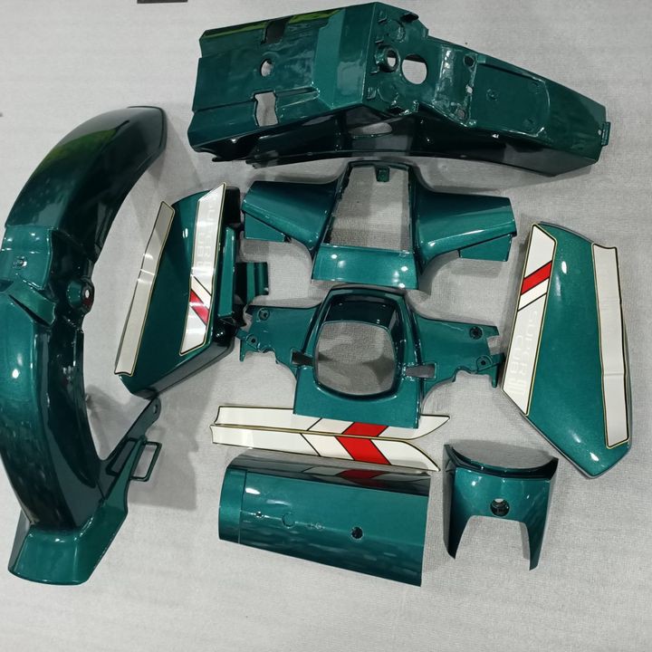 Bộ dàn áo xe Cub 82 màu Xanh Rêu - nhựa ABS cao cấp - SPG-2957