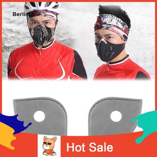 ●BE 2Pcs Anti-Fog Cycling Racing Dust-Proof Activated Carbon Face Mask Filter Sheet
