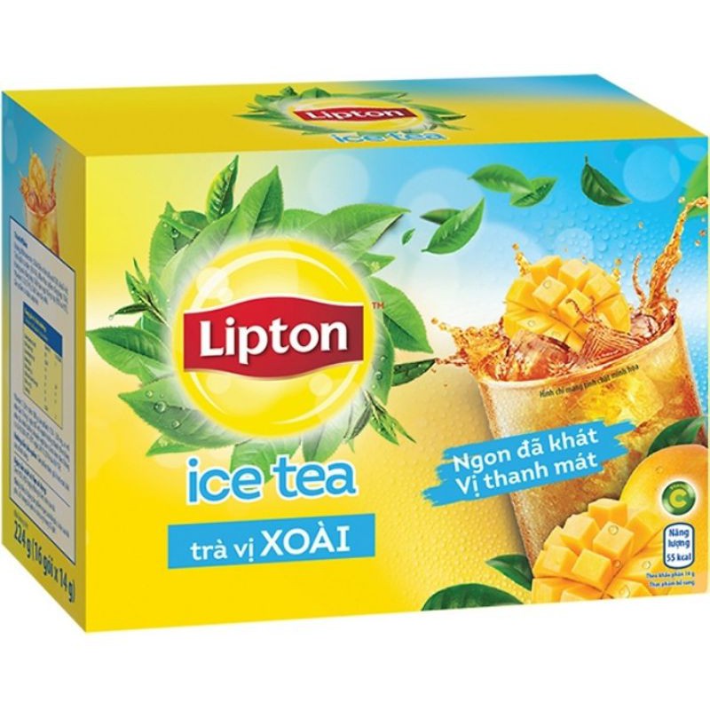 Trà Lipton hòa tan vị Chanh mật ong/Xoài/Đào (date mới nhất)