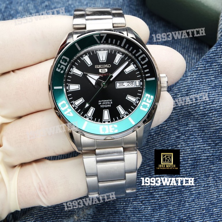 Đồng Hồ Nam Seiko 5 Sport Automatic SRPC53J1 Mặt Xanh Lá/Green Dial - Dây Thép - 44mm