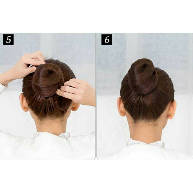 Set 30 kẹp chữ U, lưới búi tóc tiếp viên, dụng cụ búi tóc