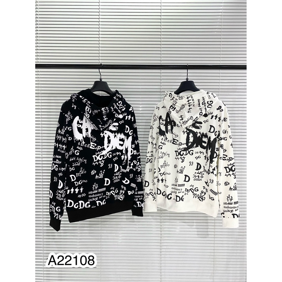 Áo Hoodie Nam D&G Họa Tiết Nhiều Chữ . Áo Nỉ Hoodie Unisex Nam Nữ D&G Cao Cấp - MINH TÂY STORE