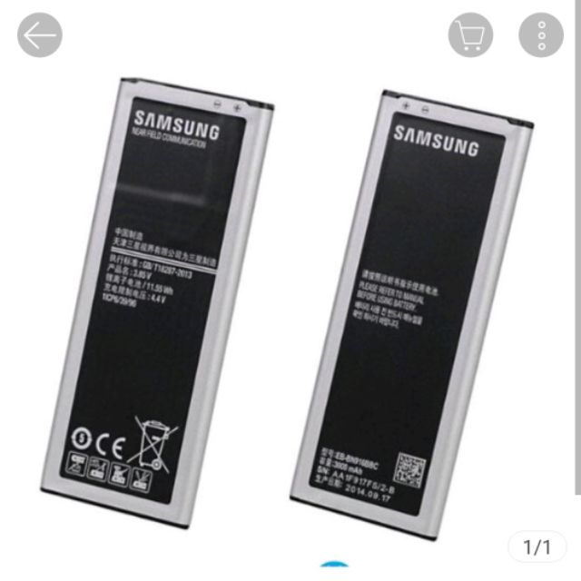 Pin xịn sam sung galaxy sam sung note 4