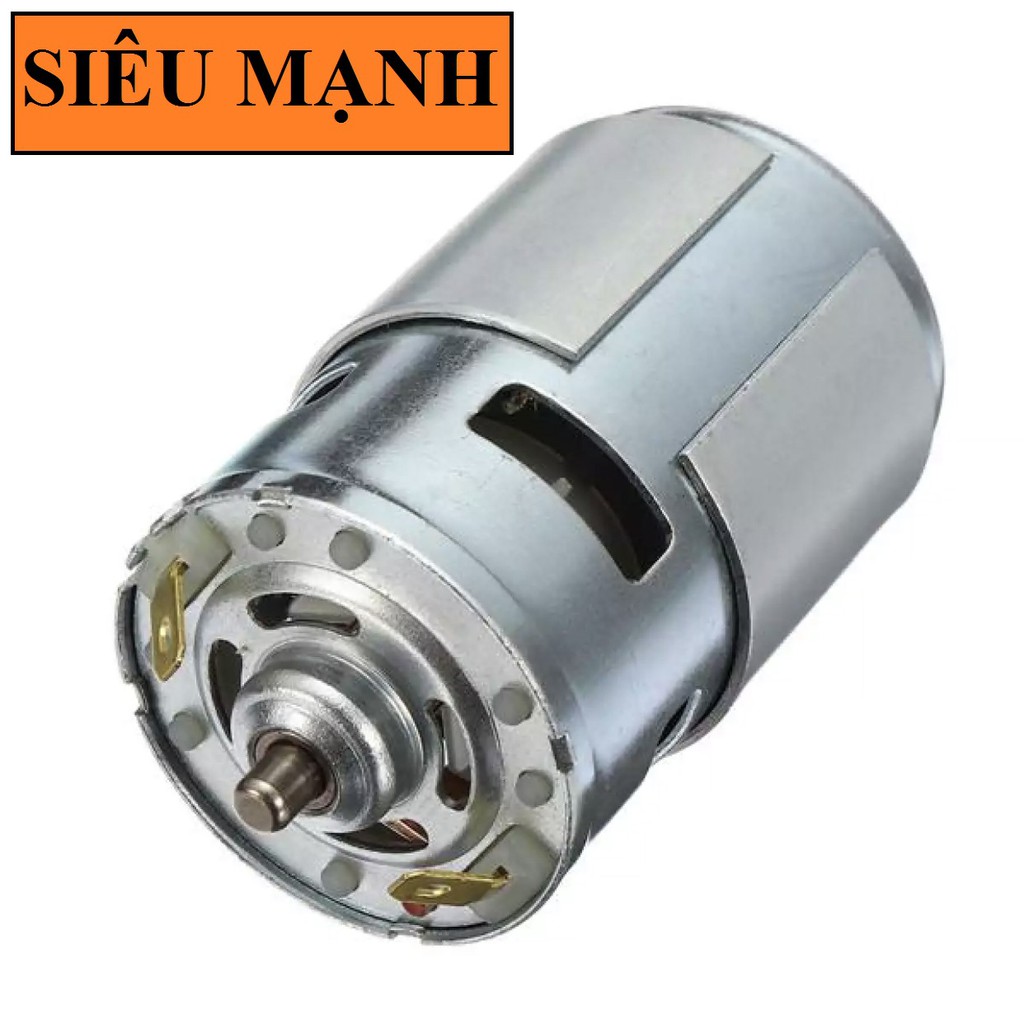 Mô tơ 775 Trục Tròn 5mm 12V 160W Siêu Khỏe, motor 775, chế máy khoan, chế máy cắt, chế quạt, chế máy bơm