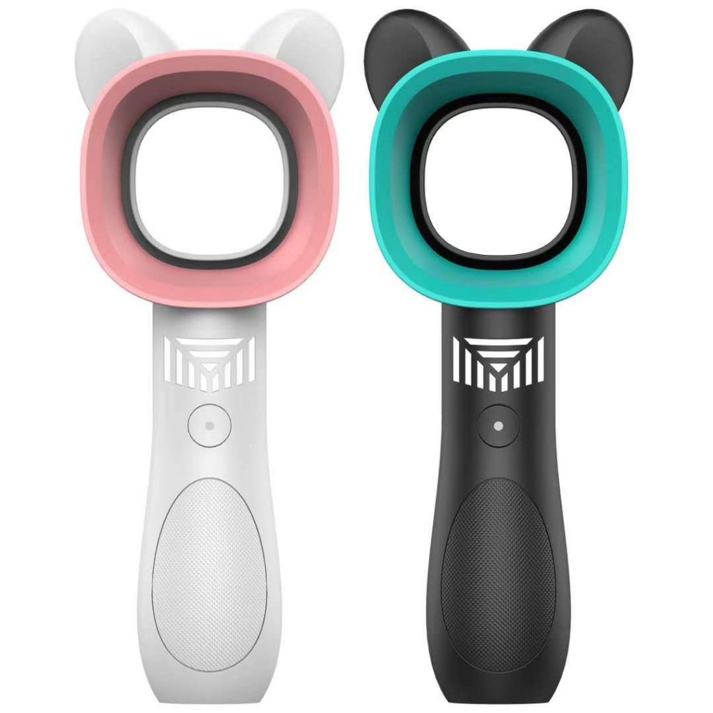 Quạt mini cầm tay thiết kế không cánh kết hợp cổng sạc USB hiện đại | BigBuy360 - bigbuy360.vn