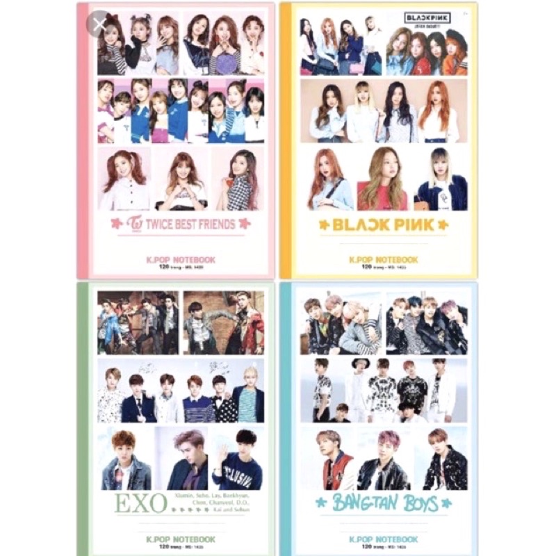 Sỉ 10 quyển VỞ THẾP KPOP 120 TRANG KẺ NGANG.HẢI TIẾN LOẠI ĐẸP