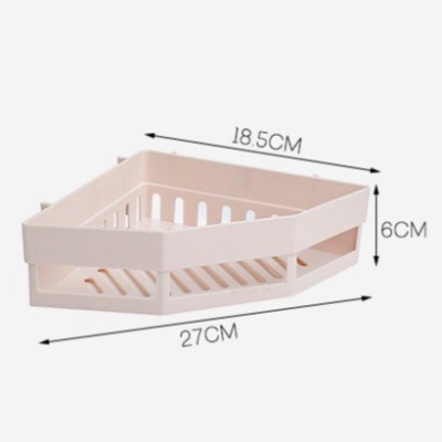Kệ Nhựa Dán Góc Tường đựng rất nhiều đồ Tiện Dụng [Ship Hỏa Tốc]