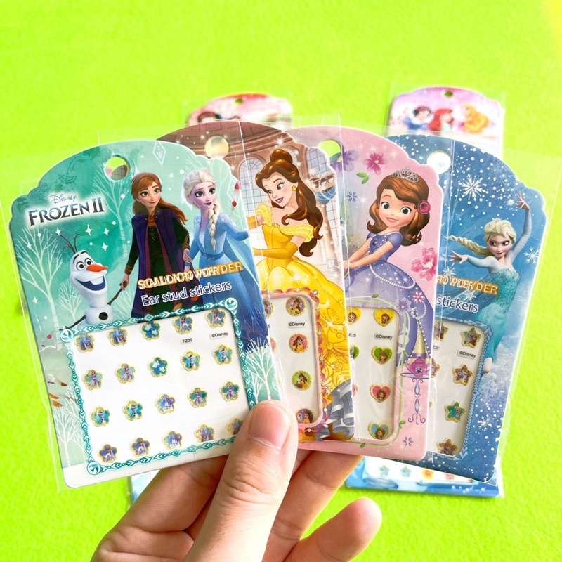 Set Miếng Dán Móng Tay 3D Hoạ Tiết Công Chúa Cho Bé Yêu, Sticker Dán Móng tay Cho Bé Gái