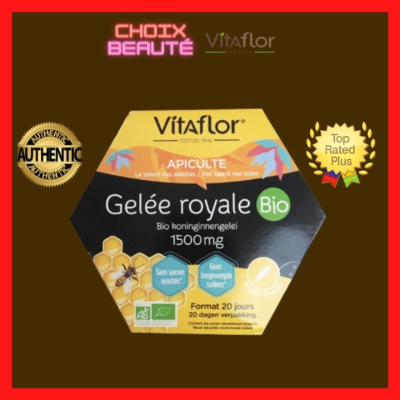 [100% CHÍNH HÃNG] SỮA ONG CHÚA Vitaflor Bio Pháp 1500mg 20 ống