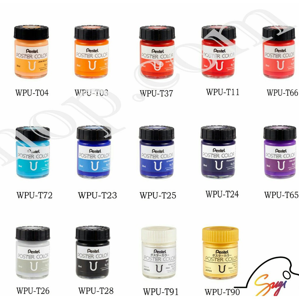 Màu Poster Pentel hủ lẻ 30ml/ Pentel Poster 30ml