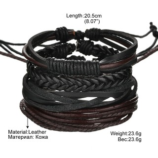 Bộ 4 vòng đeo tay nam handmade