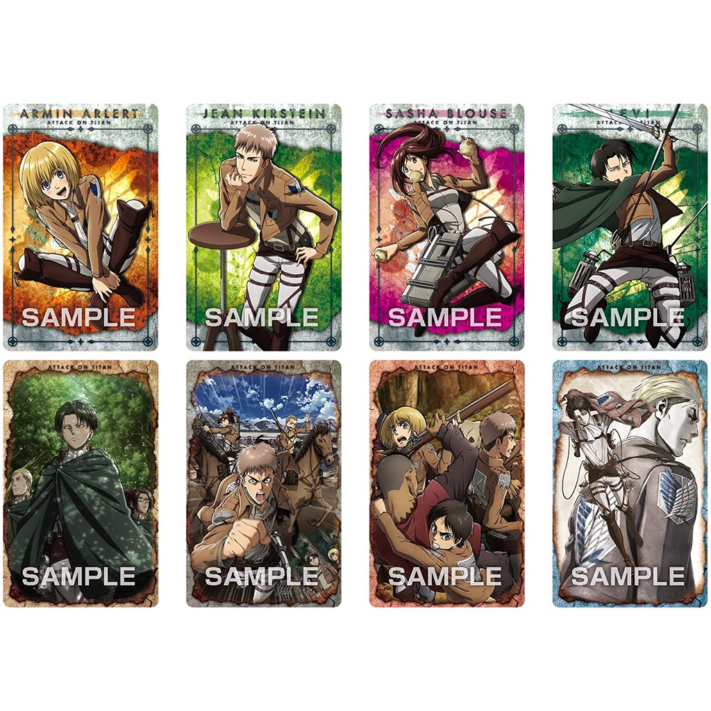Pack Thẻ Bài Attack On Titan Metal Collection Chính Hãng Chưa Bóc mới 100% - Ensky