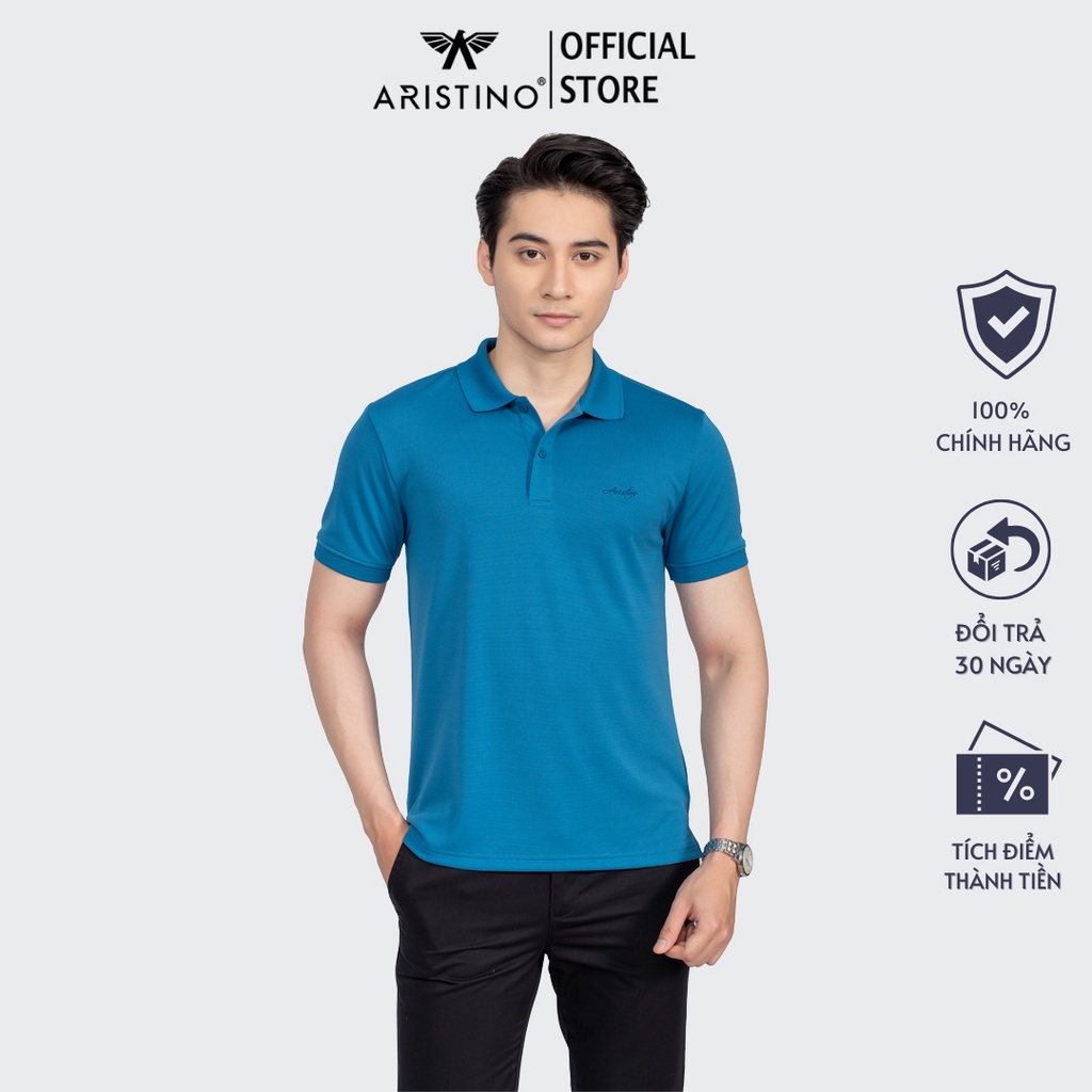 [MẪU MỚI] Áo polo nam ngắn tay ARISTINO dáng suông, mặt vải mềm nhẹ , thoáng khí, thấm hút tốt - APS075S2