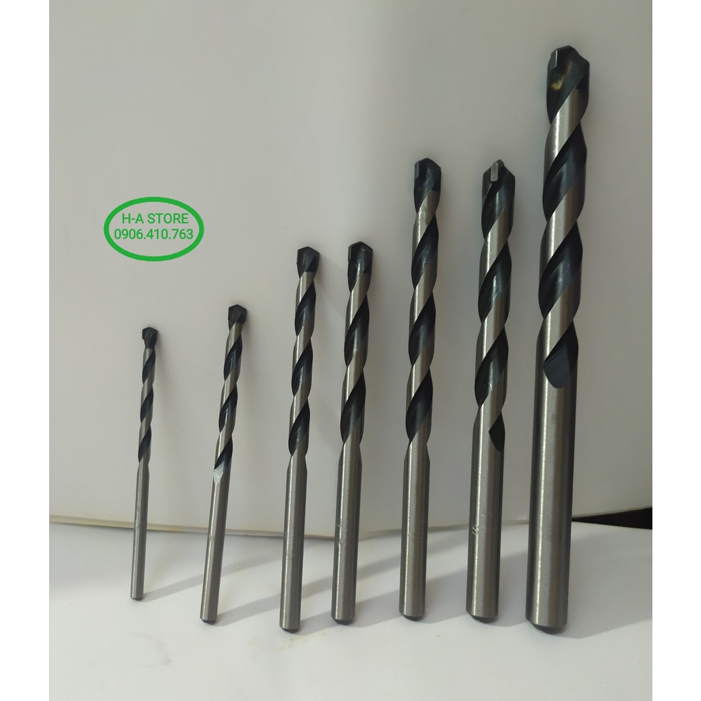 Mũi khoan bê tông quay 4 / 5 / 6 / 7 / 8 / 10 / 12 li