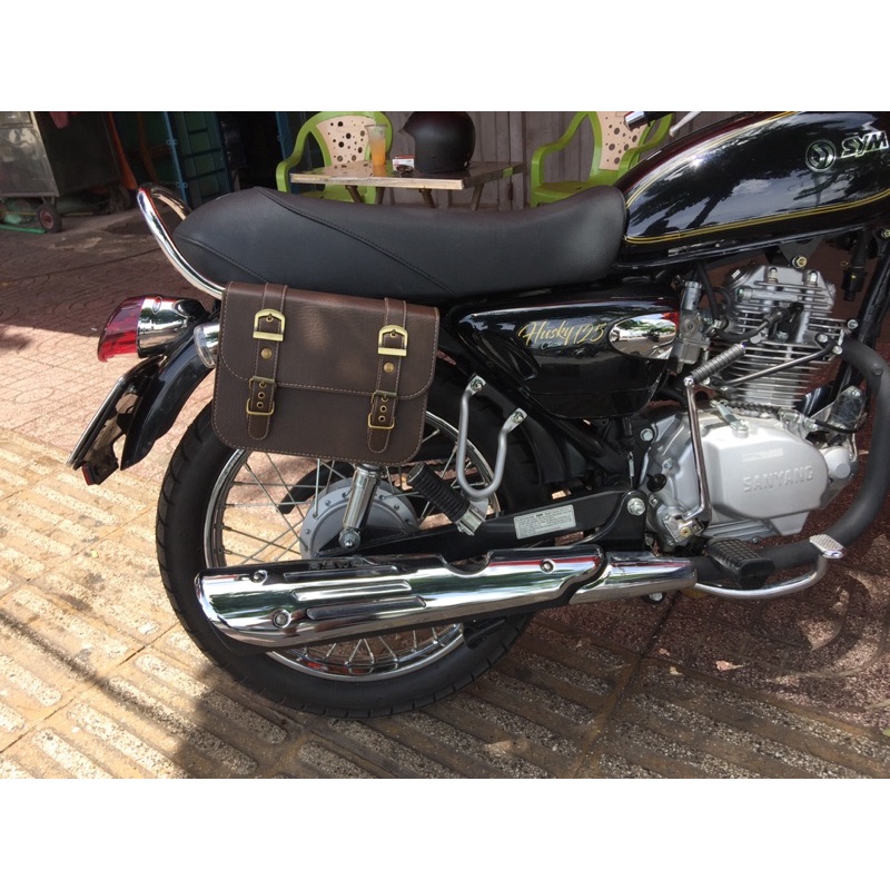 Tui treo xe thủ công, phụ kiện túi treo xe motor, bag for bike