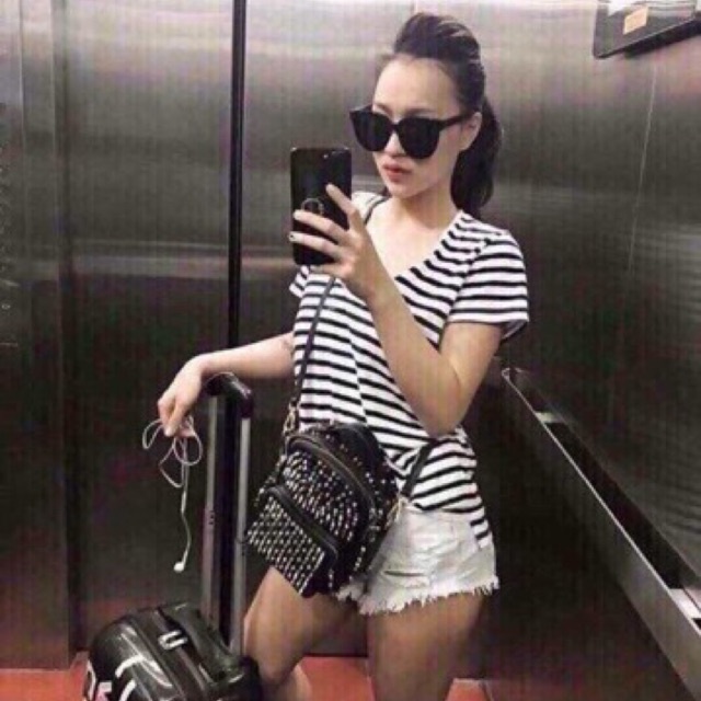 Áo thun cổ tim chất mát lạnh