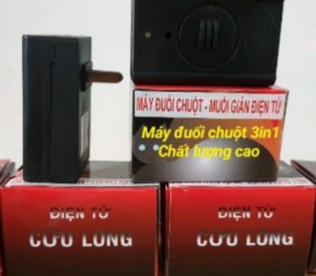 Máy Đuổi Gián Muỗi 3 Trong 1 Cao Cấp - Máy Đuổi Chuột Cửu Long