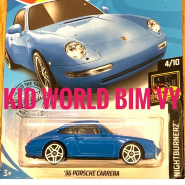 freeship Xe mô hình Hot Wheels basic '96 Porsche Carrera FYF81.