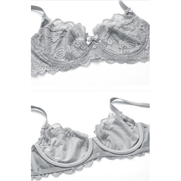 Bộ Đồ Lót Ren Sexy Không Đệm Có Gọng Siêu Gợi Cảm Lacy Bra - B02 | BigBuy360 - bigbuy360.vn