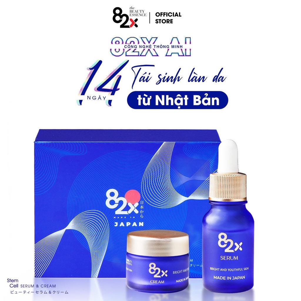 Tinh chất 82X AI STEM CELL SERUM tế bào gốc táo tuyết giúp cấp ẩm , dưỡng da chuyên sâu 10ml/lọ