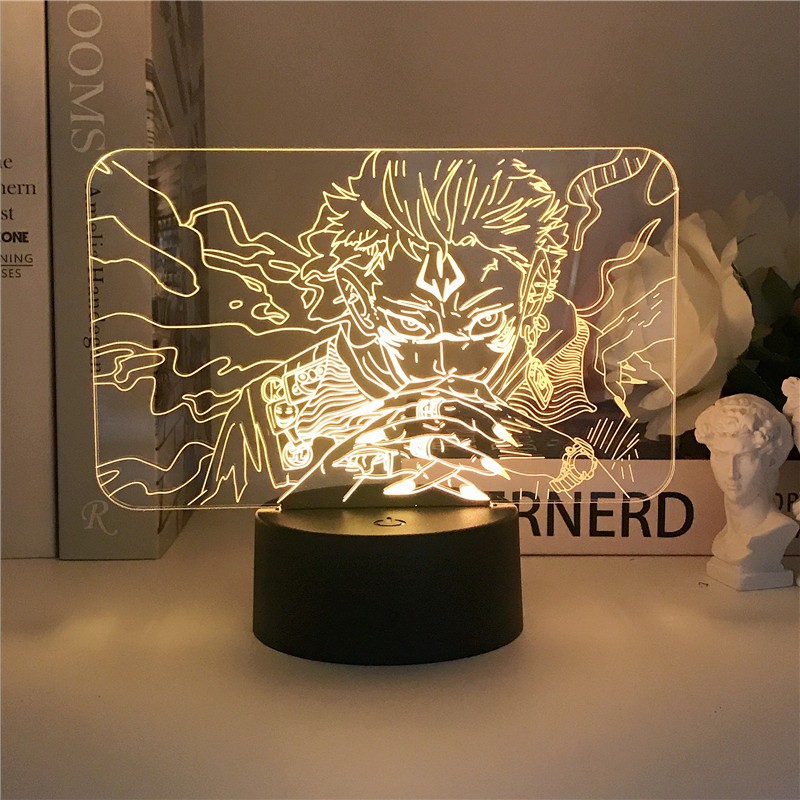 Đèn LED USB YT2 JUJUTSU KAISEN 3D Hình Anime Gojo Satoru Itadori Yuji Để Bàn Làm Việc Điều Khiển Từ Xa