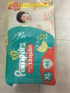Tã quần pampers bịch đại HÀNG TẶNG THÊM MIẾNG M60+6 L54+6 Xl48+4 miếng