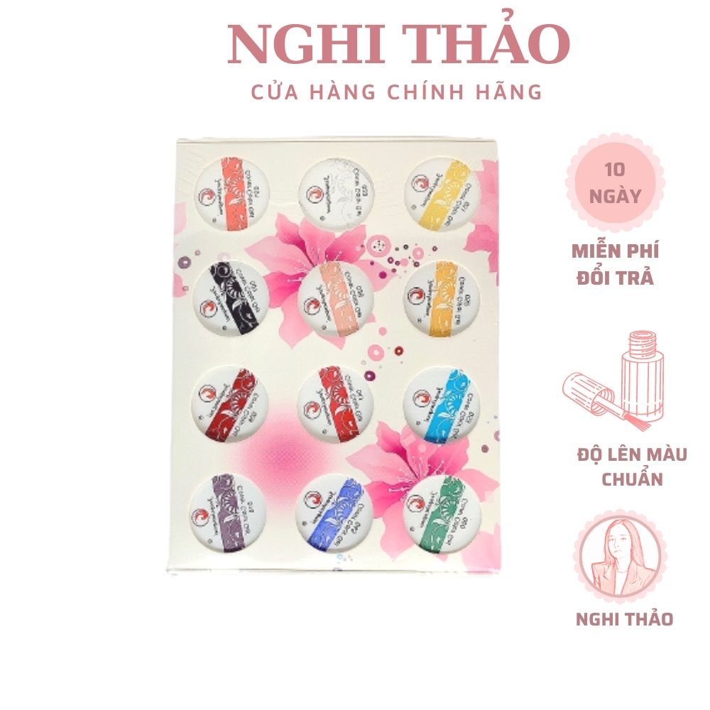 Set gel vẽ nail Fengshangmei 12 Màu