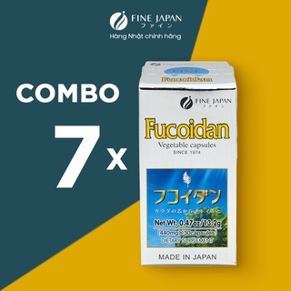 Combo 7 hộp fucoidan nhật bản hỗ trợ điều trị ung thư - fine japan fucoidan 7 hộp x 30 viên
