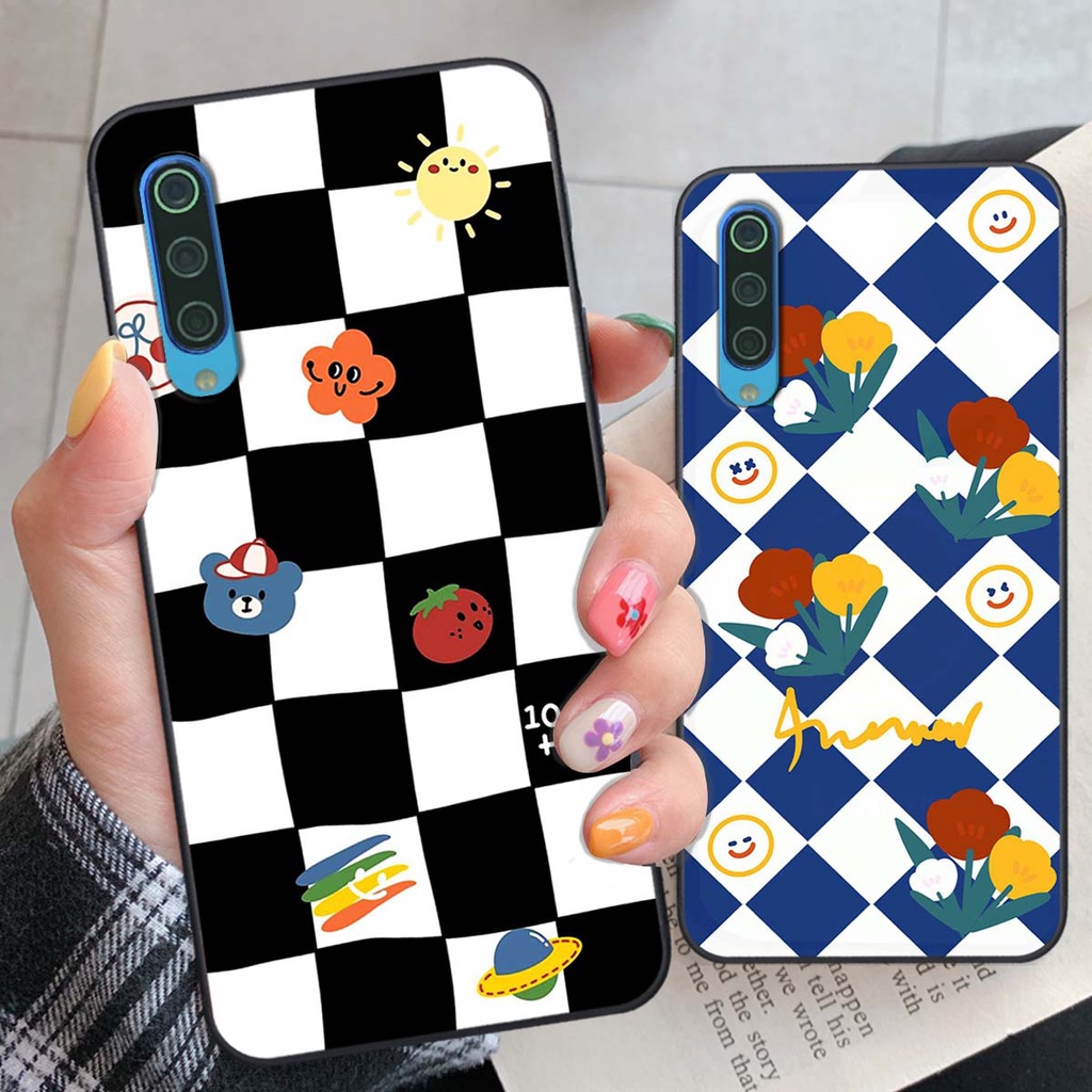 Ốp Xiaomi Mi 9 SE họa tiết hoa, gấu thời trang, ốp dẻo bền đẹp