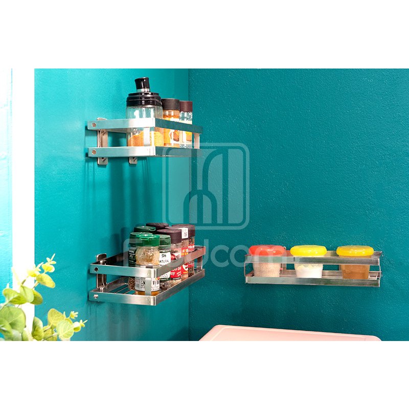 FOODCOM 💝FREESHIP💝 Kệ dán tường inox đa năng - Hàng Chính Hãng Foodcom Việt Nam - dài 30, 40, 50cm