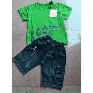 combo bộ áo phông quần jean