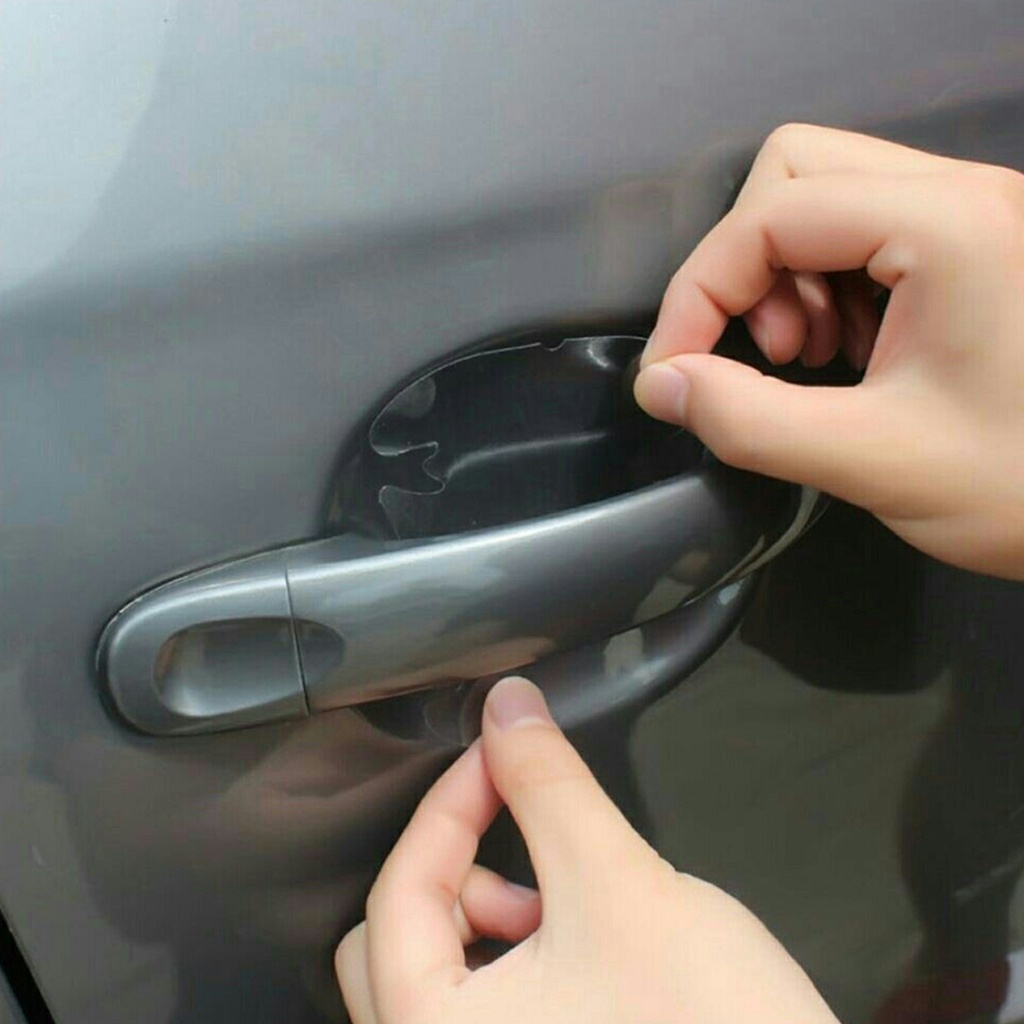Dán hõm cửa ô tô . Bộ PPF TPU 4 miếng dán trong suốt tay nắm hõm cửa ô tô , Film ppf chống xước tay nắm cửa ô tô